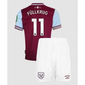 Dětské fotbalový komplet West Ham United Niclas Fullkrug #11 Domácí košile 2024-25 Krátkým Rukávem